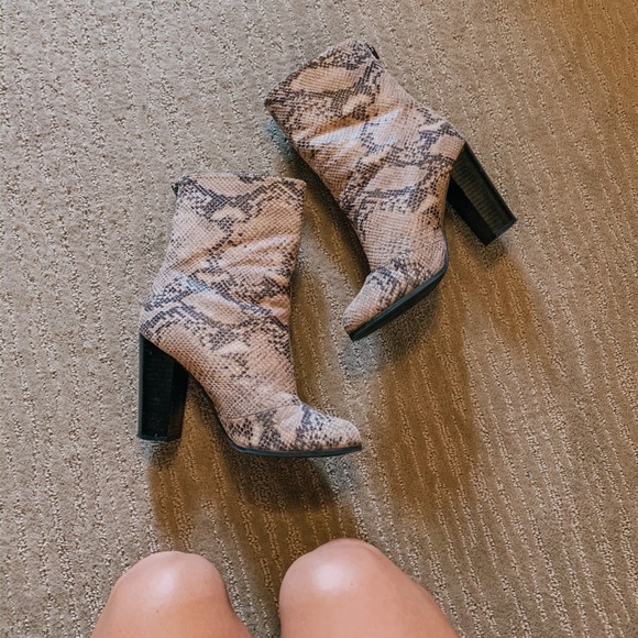 snake print booties target